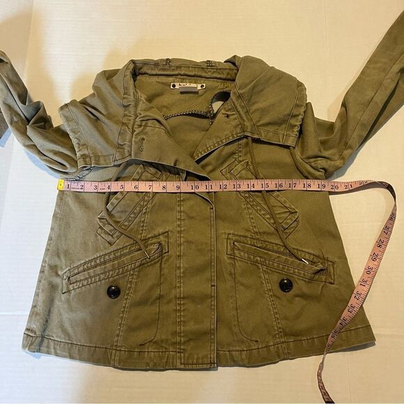 Hei Hei, Anthropologie, Olive Green Anorak Hooded Utility Jacket XS - Picture 11 of 11